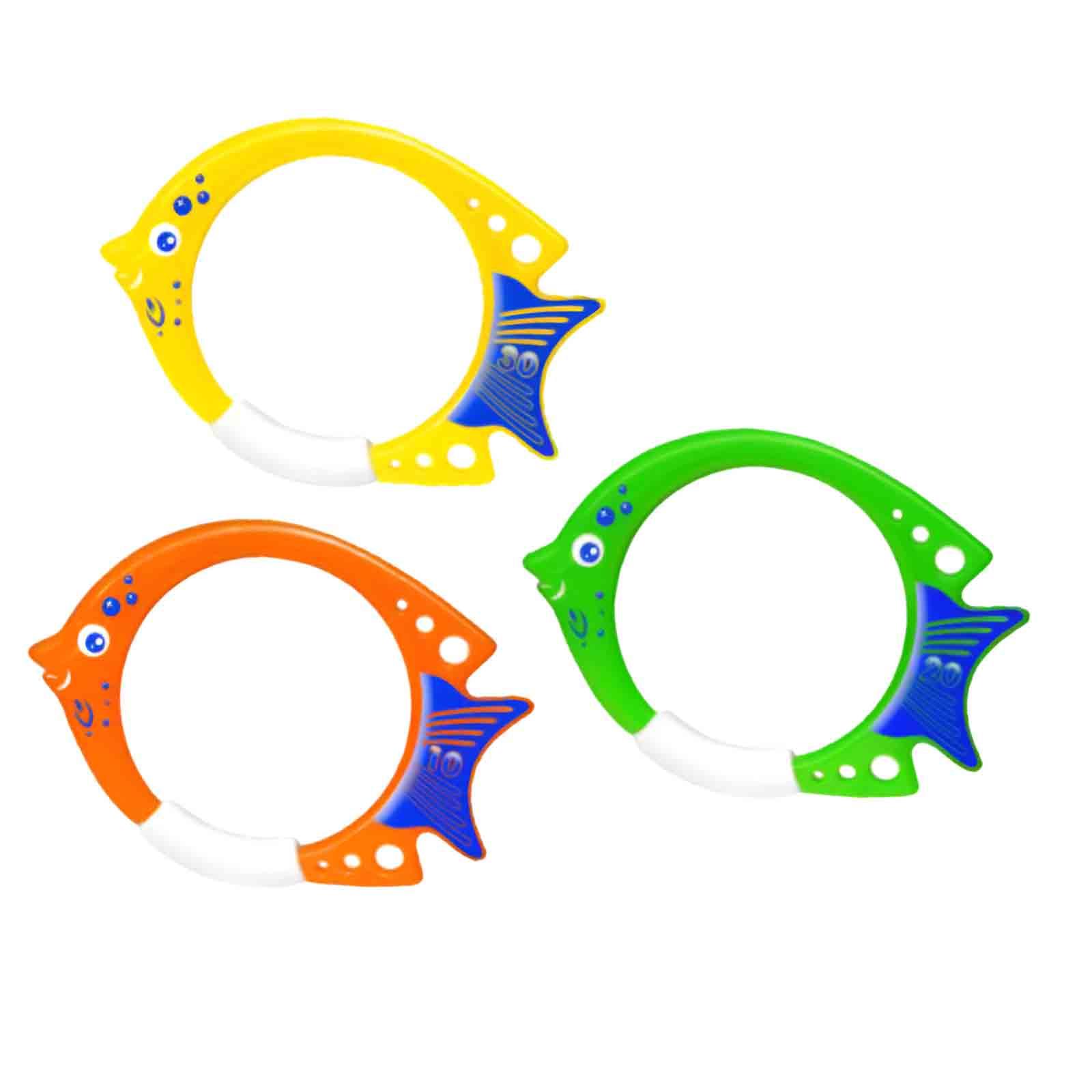 3 Pieces Fish Ring Toys Fun Tr - огляд і ціна Aquatic Sports Equipment