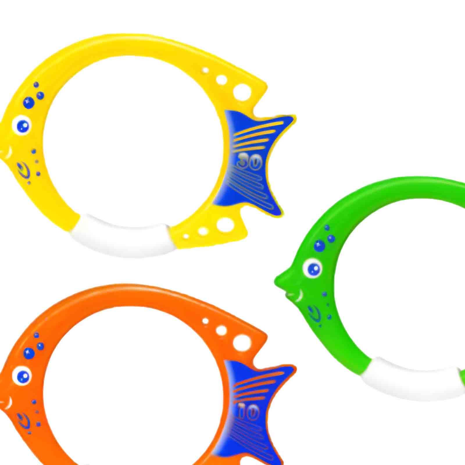 3 Pieces Fish Ring Toys Fun Tr - огляд і ціна Aquatic Sports Equipment