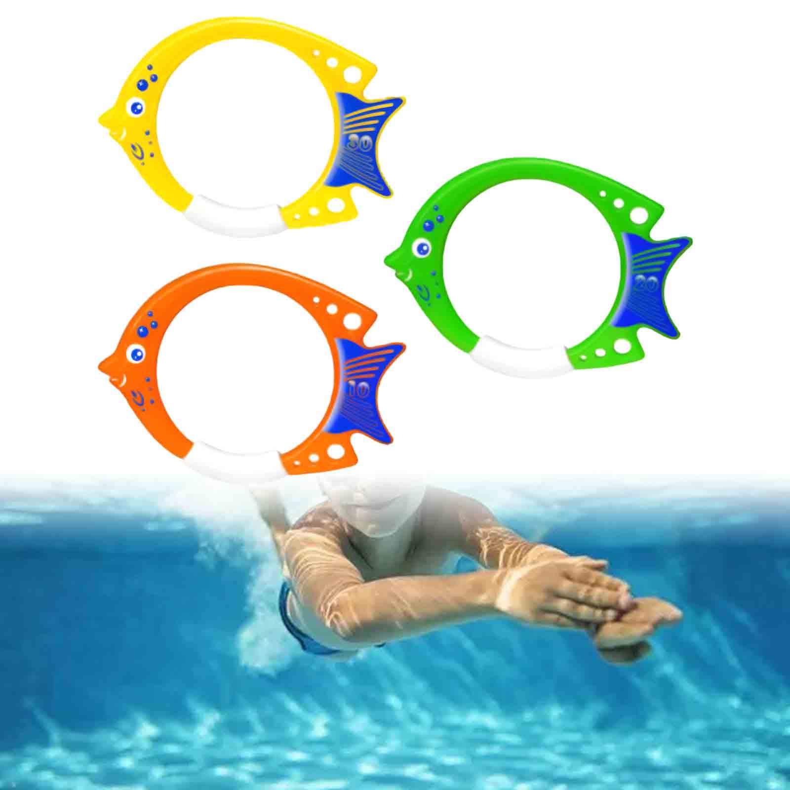 3 Pieces Fish Ring Toys Fun Tr - огляд і ціна Aquatic Sports Equipment